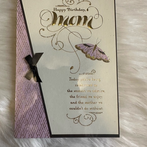 🧡10/$10 Elegant Purple and Gold Birthday Card for Mom - Picture 1 of 3